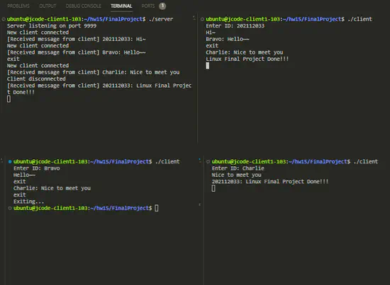 Chat Program - Development in Linux Environment